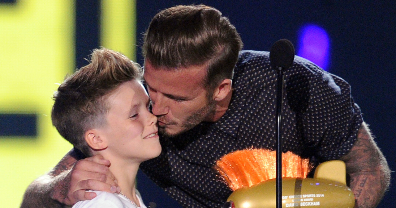 David Beckham z synem Cruzem /Alberto E. Rodriguez /Getty Images