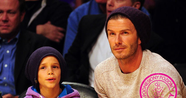 David Beckham z synem Romeo /Harry How /Getty Images