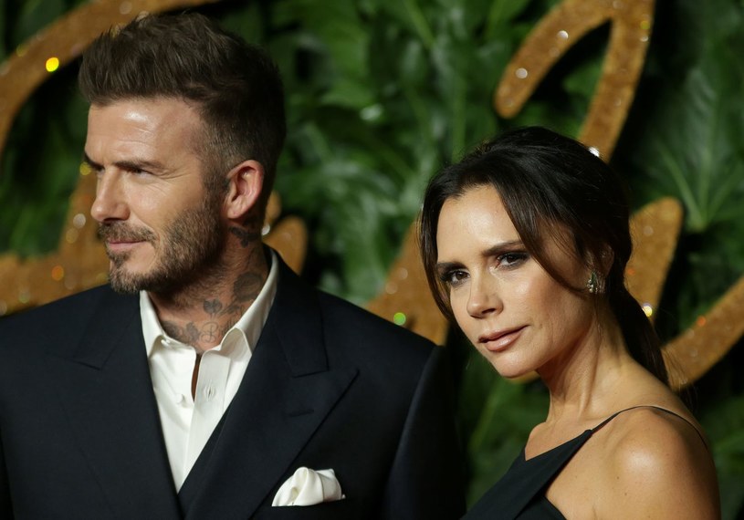 David Beckham z żoną Victorią /AFP
