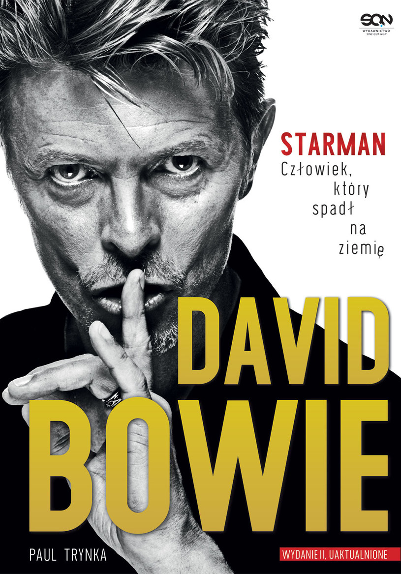 David Bowie na okładce książki "Starman. Człowiek, który spadł na Ziemię /