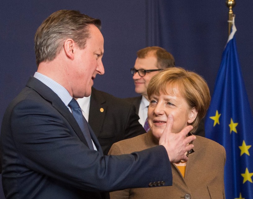 David Cameron i Angela Merkel /PAP/EPA