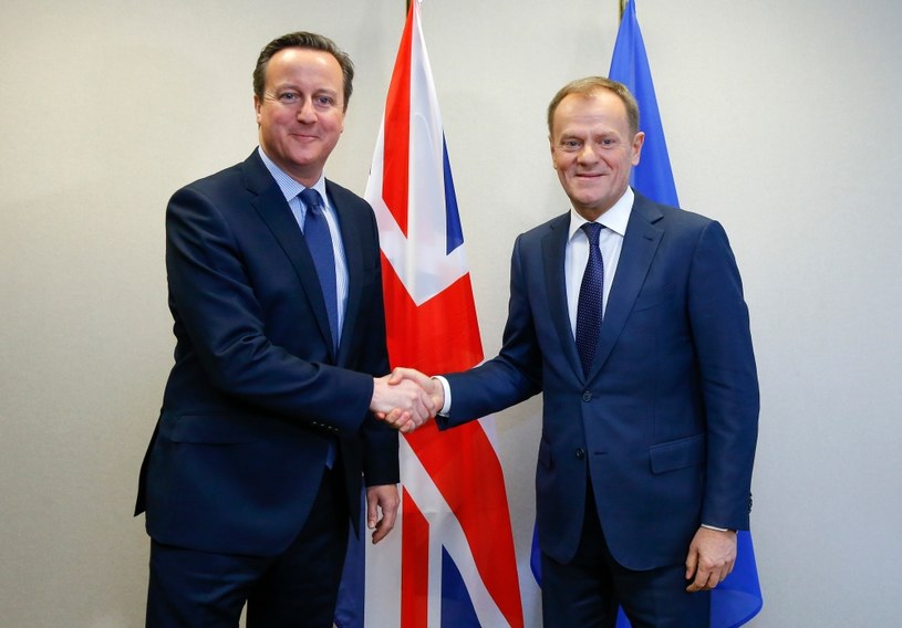 David Cameron i Donald Tusk /AFP