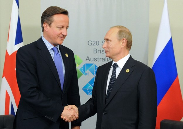 David Cameron i Władimir Putin /ALEXEI DRUZHININ/ RIA NOVOSTI  /PAP/EPA