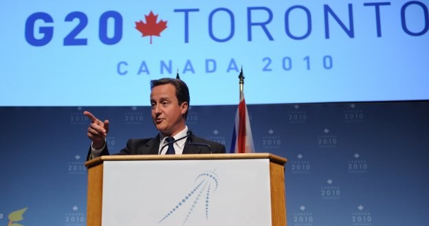 David Cameron, premier Wielkiej Brytanii na szczycie G20 w Toronto /AFP