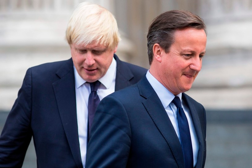 David Cameron w towarzystwie Borisa Johnsona /JACK TAYLOR /AFP