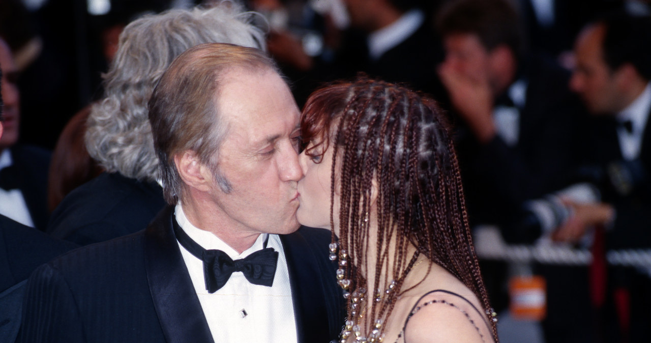 David Carradine z żoną Mariną Anderson na festiwalu w Cannes w1997 roku /FocKan/WireImage /Getty Images