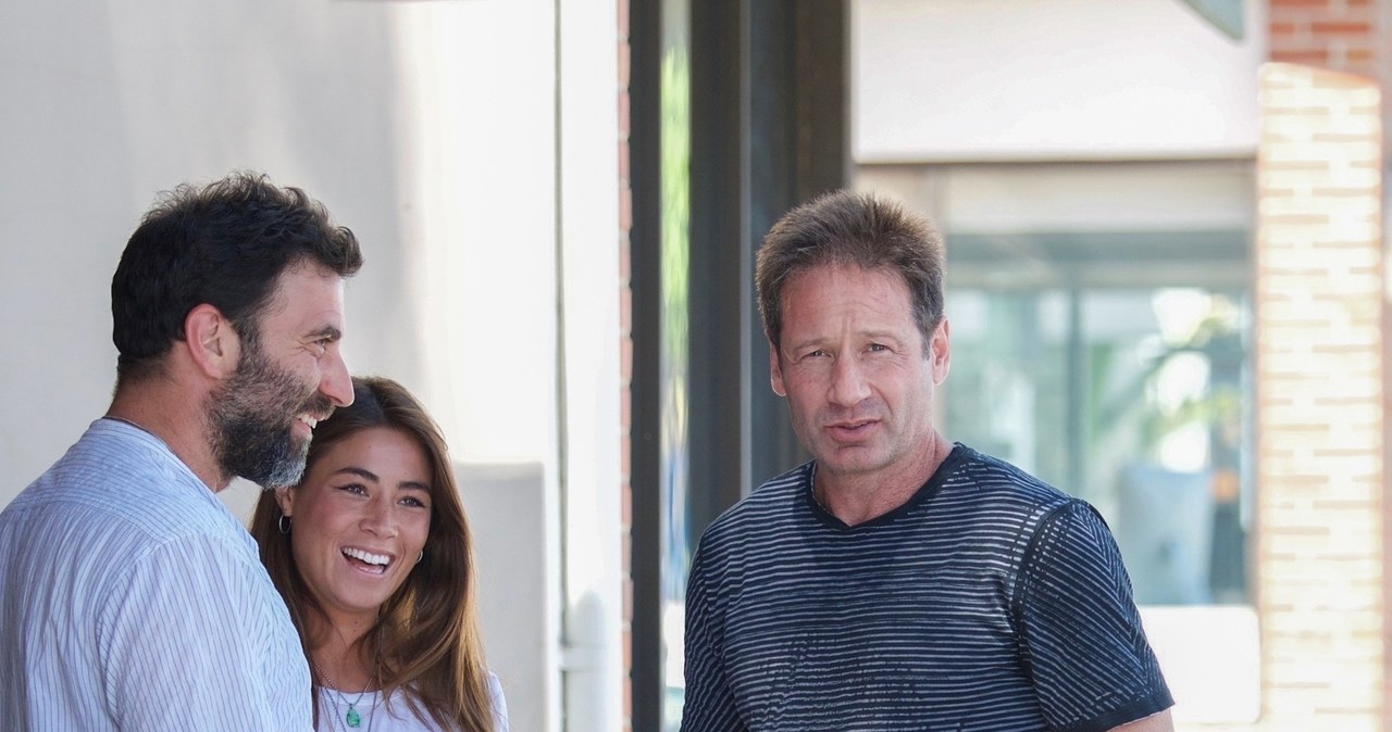 David Duchovny i Monique Pedleberry /Agencja FORUM