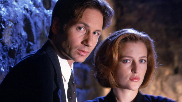 David Duchovny jako Fox Mulder i Gillian Anderson, czyli Dana Scully /Polsat