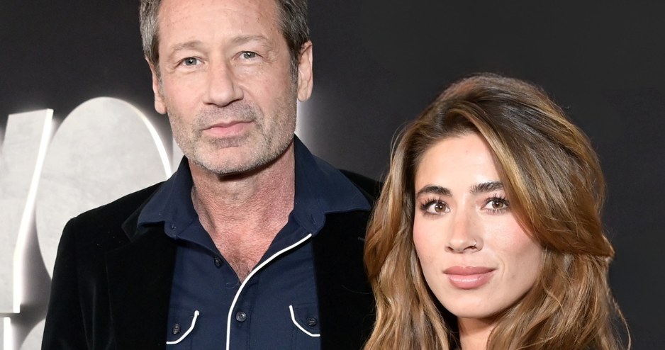 David Duchovny z żoną /Araya Doheny/Getty Images for Netflix /Getty Images