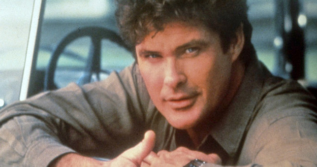 David Hasselhoff jako Michael Knight z serialu "Nieustraszony". /AKPA