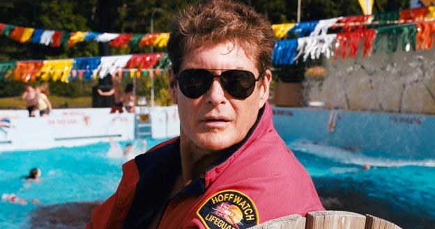 David Hasselhoff na planie filmu "Pirania 3DD" /The New York Times