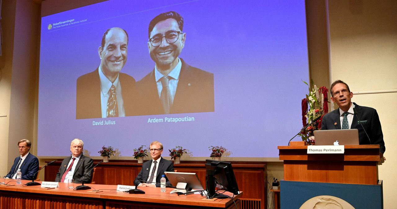 David Julius i Ardem Patapoutian laureatami Nagrody Nobla w dziedzinie medycyny /JONATHAN NACKSTRAND/AFP/East News /East News