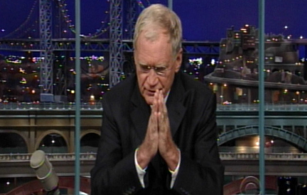 David Letterman w trakcie przeprosin &nbsp; /Splashnews