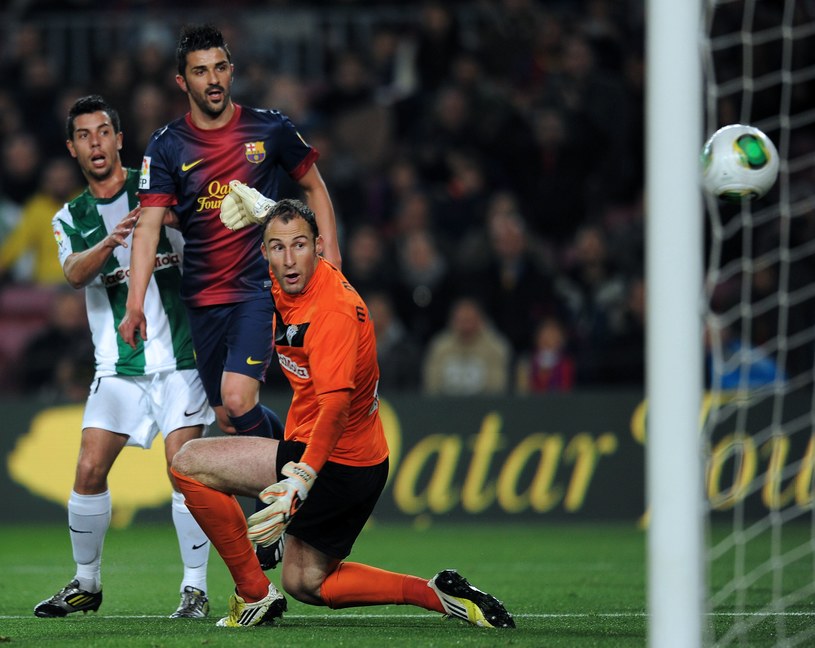 David Villa zdobywa bramkę dla Barcelony /AFP