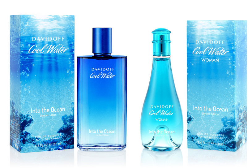 Davidoff Cool Water Woman Into the Ocean i Davidoff Cool Water Man Into the Ocean /materiały prasowe