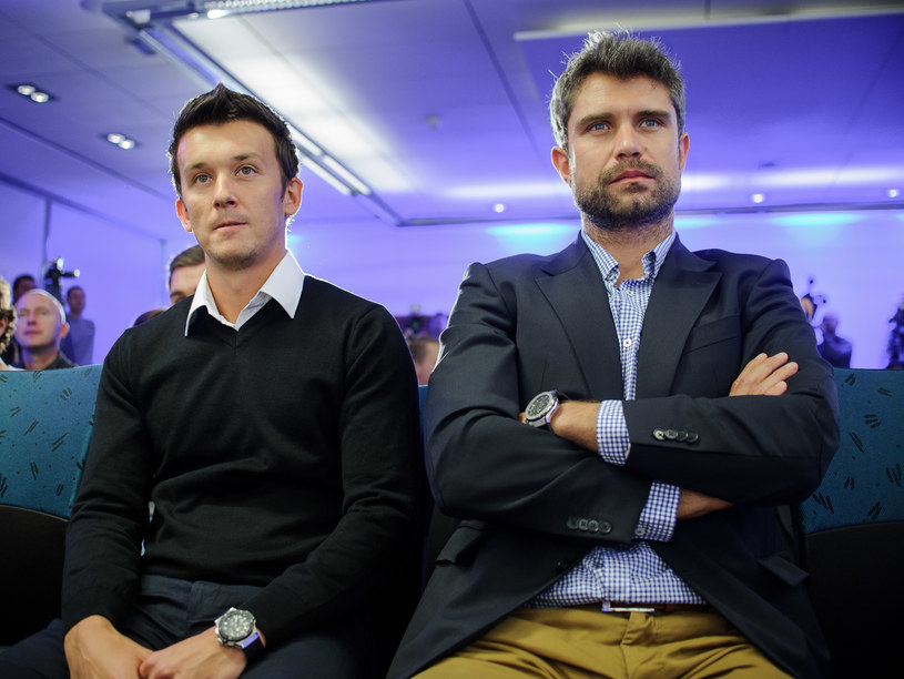 Dawid Celt (z lewej) w towarzystwie Tomasza Wiktorowskiego /Rafał Oleksiewicz /Newspix