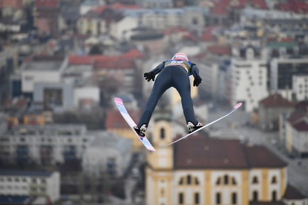 Dawid Kubacki w Innsbrucku /Philipp Guelland /PAP/EPA