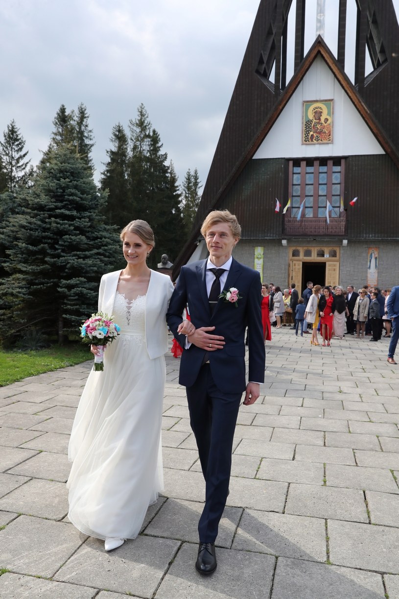 Dawid Kubacki z żoną Martą / 	Grzegorz Momot    /PAP