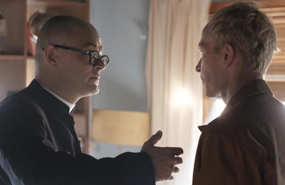 Dawid Ogrodnik i Piotr Trojan na planie filmu /fot. H. Komerski /Materiały promocyjne