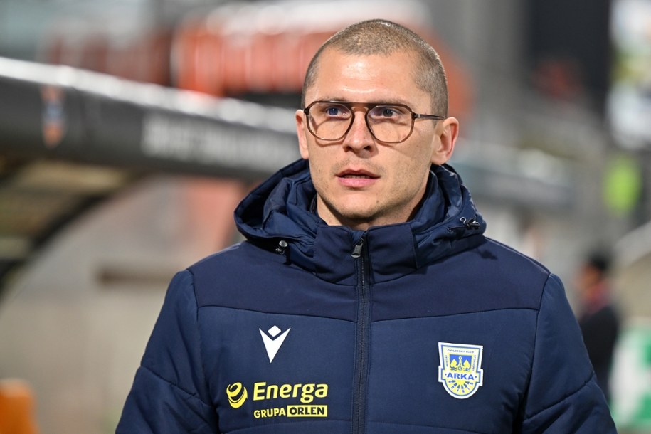 Dawid Szwarga nie jest już trenerem Arki Gdynia /Art Service /PAP