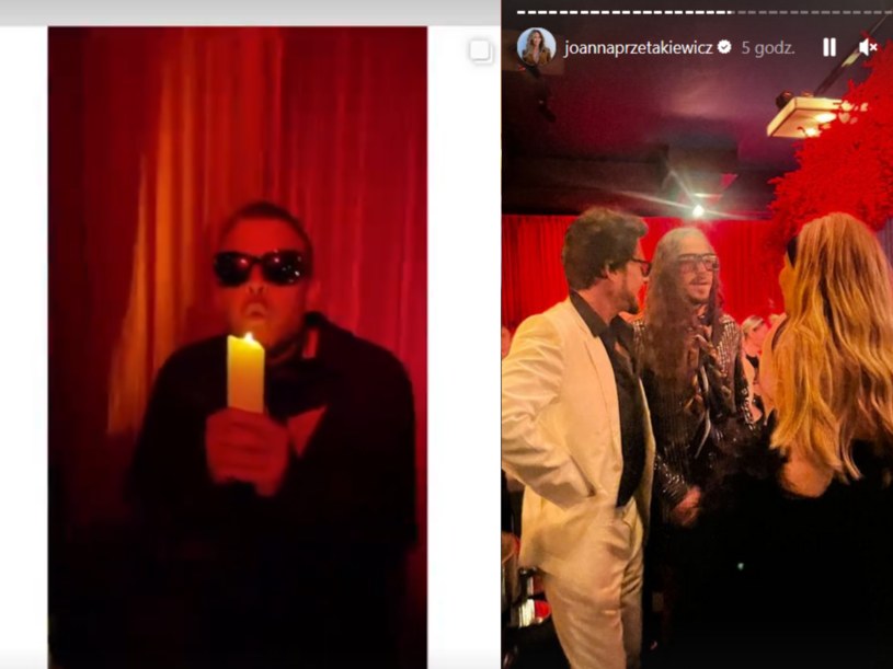 Dawid Woliński dobrze bawił się w towarzystwie świeczki /Instagram