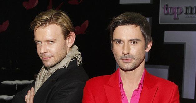 Dawid Woliński i Marcin Tyszka, jurorzy "Top Model". &nbsp; /Jarosław Wojtalewicz /AKPA