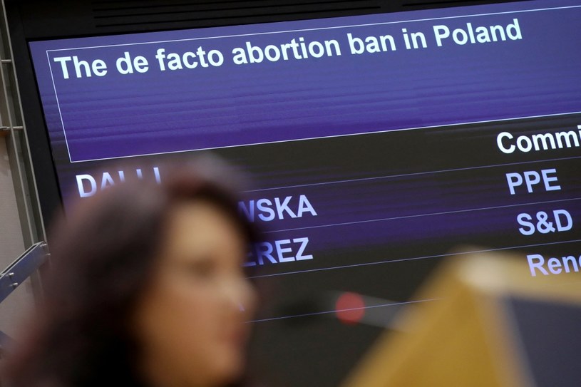 Debata "Faktyczny zakaz aborcji w Polsce" w Parlamencie Europejskim /Olivier HOSLET / POOL / AFP /AFP