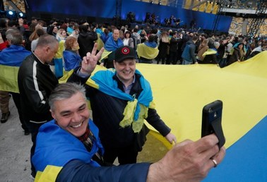 Debata prezydencka na Stadionie Olimpijskim w Kijowie  