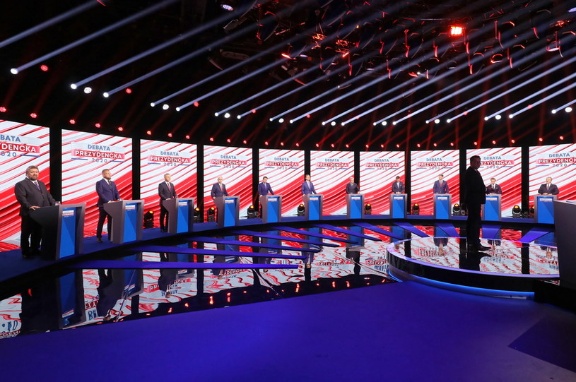 Debata prezydencka w TVP /Paweł Supernak /PAP
