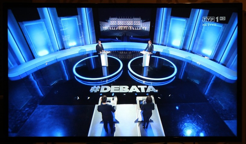 Debata prezydencka z udziałem Andrzeja dudy i Bronisława Komorowskiego /Michał Dyjuk /East News