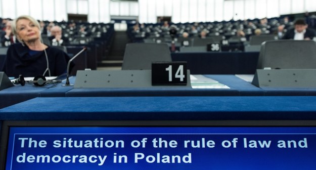 Debata ws. Polski w PE /Patrick Seeger  /PAP/EPA