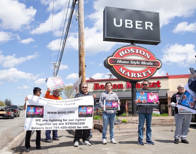 Debiut giełdowy Ubera poprzedziły w środę protesty kierowców w 10 amerykańskich miastach /CJ GUNTHER /PAP/EPA