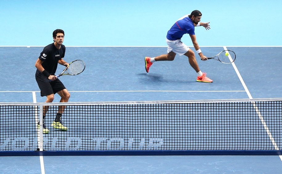 Debliści Łukasz Kubot i Brazylijczyk Marcelo Melo /PAP/EPA/NEIL HALL /PAP/EPA