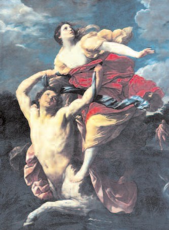 Dejanira i centaur Nessos, Guido Reni, 1621 /Encyklopedia Internautica