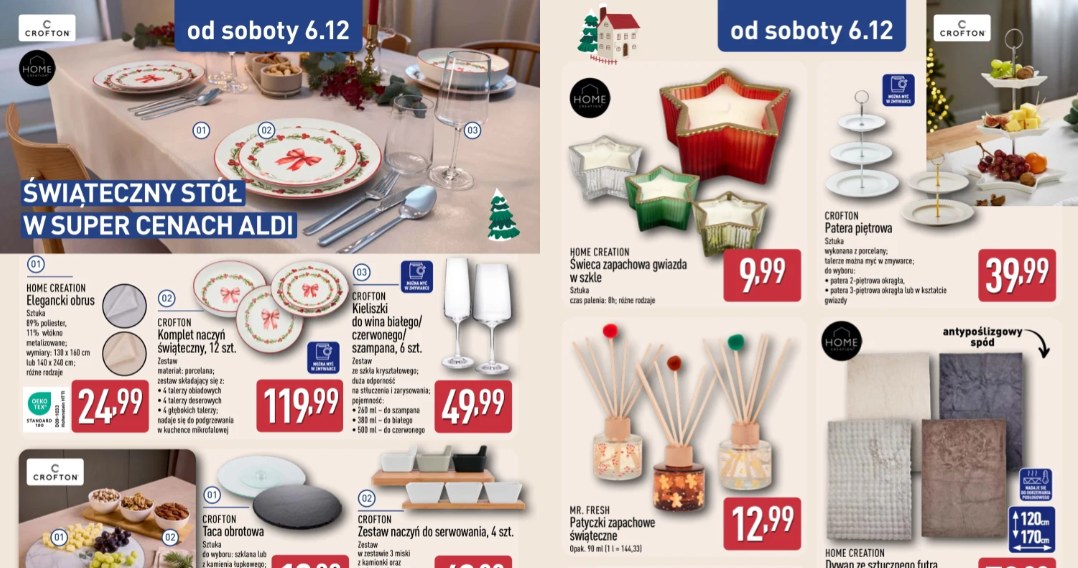 Dekoracje, które tworzą nastrój, kupisz w Aldi od 6 grudnia /Aldi /INTERIA.PL