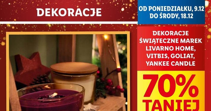 Dekoracje świąteczne 70% taniej w Lidlu! /Lidl /INTERIA.PL