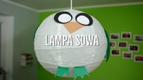 Dekorowanie abażuru lampy w sowę