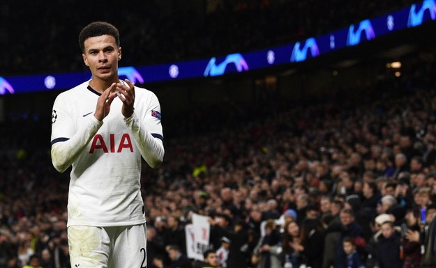 Dele Alli w czasie meczu Ligi Mistrzów pomiędzy Tottenhamem Hotspur i Olympiakosem Pireus, listopad 2019 /NEIL HALL /PAP/EPA