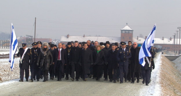 Delegacja Knesetu w Auschwitz /Andrzej Grygiel /PAP