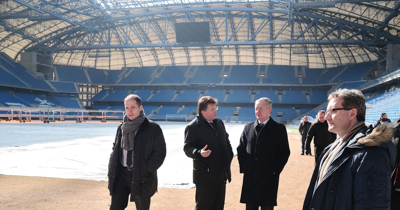 Delegacja UEFA na Stadionie Miejskim w Poznaniu