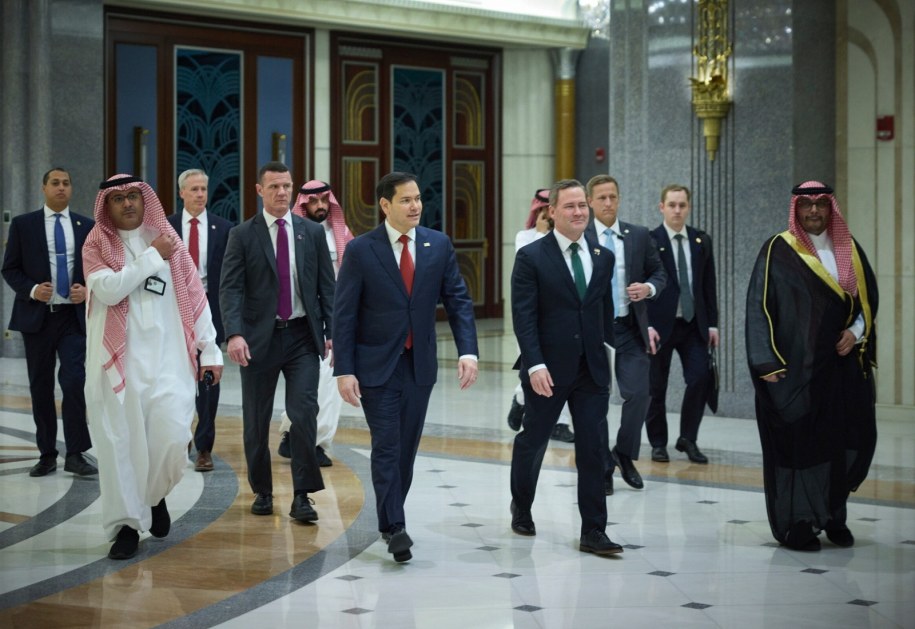 Delegacja USA podczas rozmów w Arabii Saudyjskiej /UKRAINE PRESIDENTIAL PRESS SERVICE /PAP/EPA