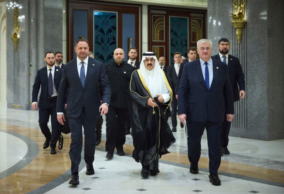 Delegacje na negocjacjach w Arabii Saudyjskiej /UKRAINE PRESIDENTIAL PRESS SERVICE /PAP/EPA