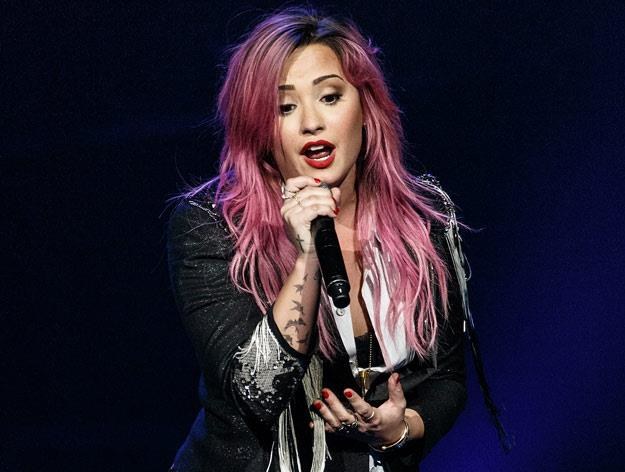 Demi Lovato na imprezach musi zadowolić się soczkiem (fot. Andrew Chin) /Getty Images/Flash Press Media