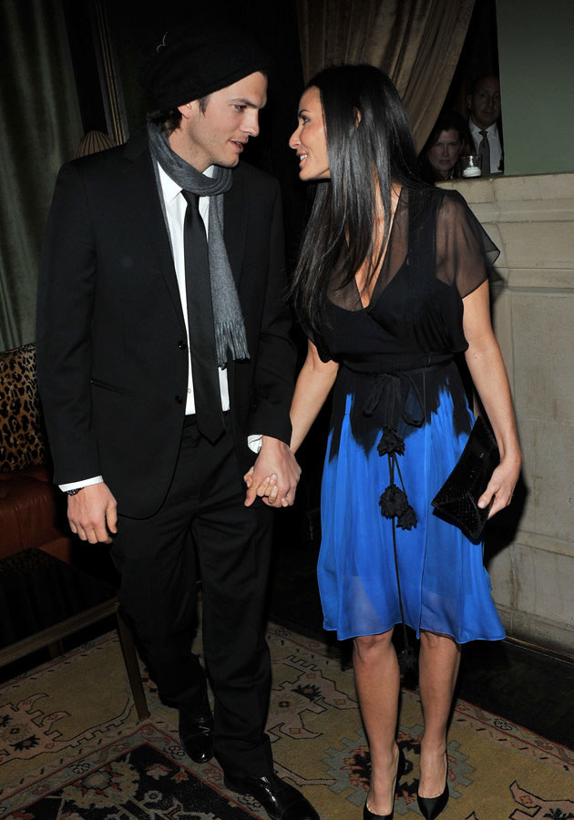 Demi Moore i Ashton Kutcher - jeszcze rok temu szczęsliwie zakochani. /Stephen Lovekin /Getty Images