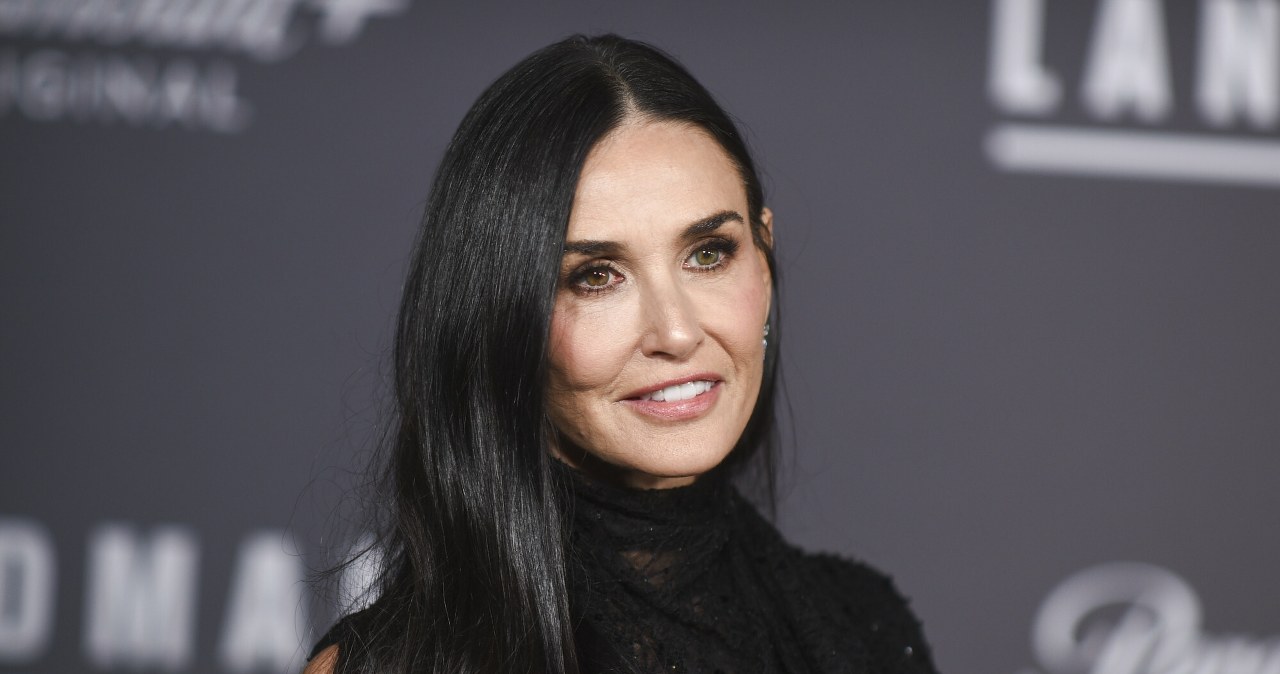 Demi Moore na premierze serialu "Landman". Aktorka olśniła w cekinowej sukni /Richard Shotwell/Invision/East News /East News