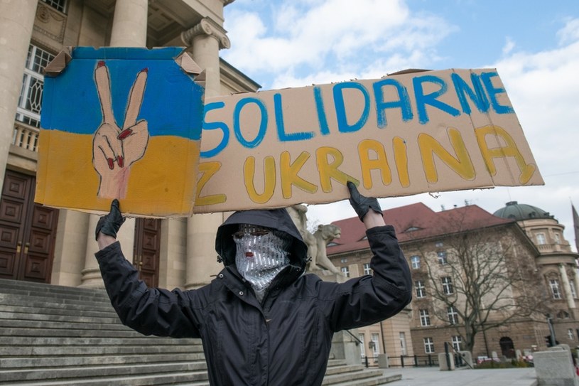 Демонстрація підтримки України Демонстрація підтримки України /Lukasz Gdak /East News