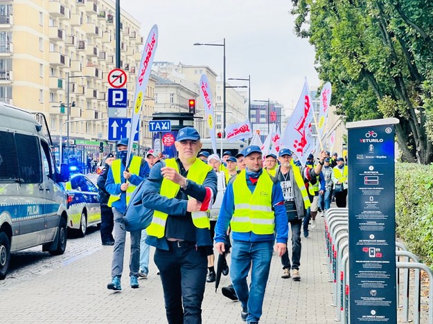 Demonstracja górników /Kacper Wróblewski /RMF FM