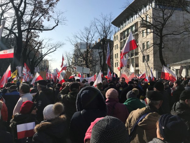 Demonstracja poparcia dla rządowej reformy sądownictwa /Krzysztof Zasada /RMF FM