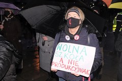 Demonstracja przeciwko "lex Czarnek" przed Sejmem