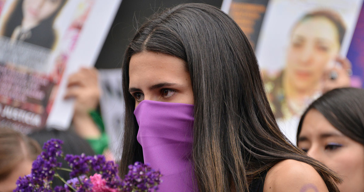 Demonstracja przeciwko przemocy wobec kobiet - po zamordowaniu 25-letniej Ingrid Escamilli, zasztyletowanej, a następnie obdartej ze skóry przez swojego partnera /Getty Images